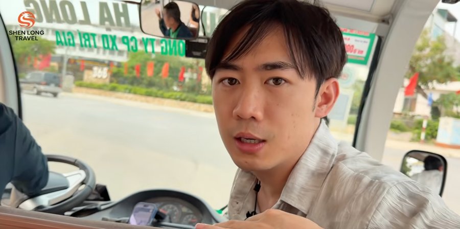 升龍旅行社團隊實際在下龍灣路上拍攝內容